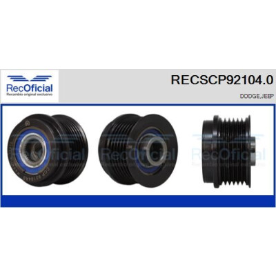 Polia, alternador RECSCP921040 RECOFICIAL