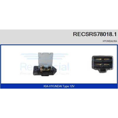 Resistência, ventilador do habitáculo RECSRS780181 RECOFICIAL