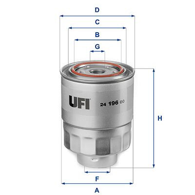 Filtro de combustível 2419600 UFI