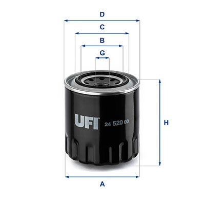 Filtro de combustível 2452000 UFI