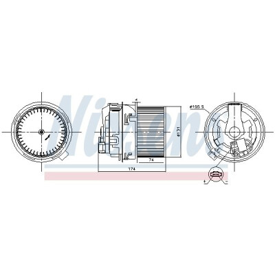 Ventilador do habitáculo 87591 NISSENS