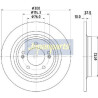 Disco de travão DPH25C JAPANPARTS