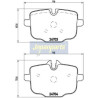 Jogo de pastilhas para travão de disco PP0113AF JAPANPARTS