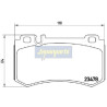 Jogo de pastilhas para travão de disco PP0509AF JAPANPARTS