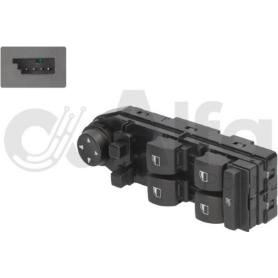 Interruptor, elevadores dos vidros AF00431 Alfa e-Parts