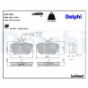 Jogo de pastilhas para travão de disco LP1733 DELPHI