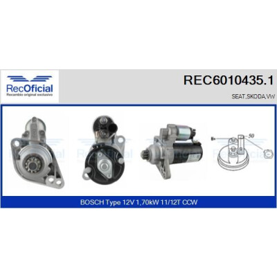 Motor de arranque REC60104351 RECOFICIAL