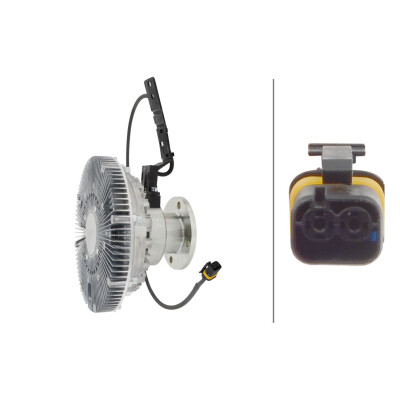 Embraiagem, ventilador do radiador 8MV366440701 HELLA
