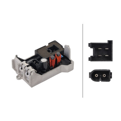 Regulador, ventilador do habitáculo 5HL366410451 HELLA