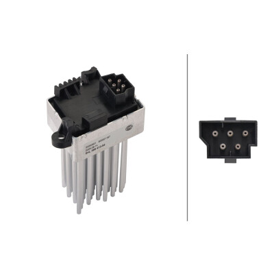 Regulador, ventilador do habitáculo 5HL366410541 HELLA