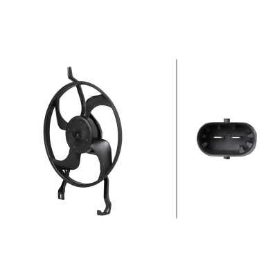 Ventilador, refrigeração do motor 8EW366421131 HELLA