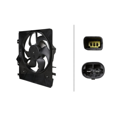 Ventilador, refrigeração do motor 8EW366421201 HELLA