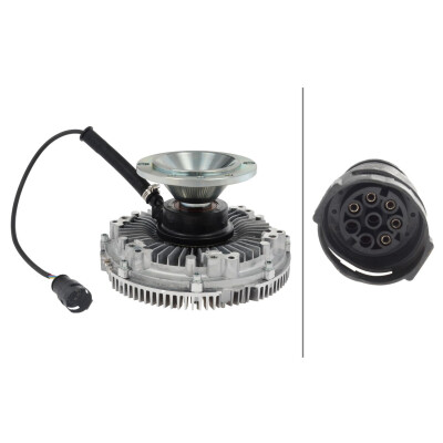Embraiagem, ventilador do radiador 8MV366440031 HELLA