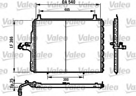 Condensador, ar condicionado VALEO 81-6901